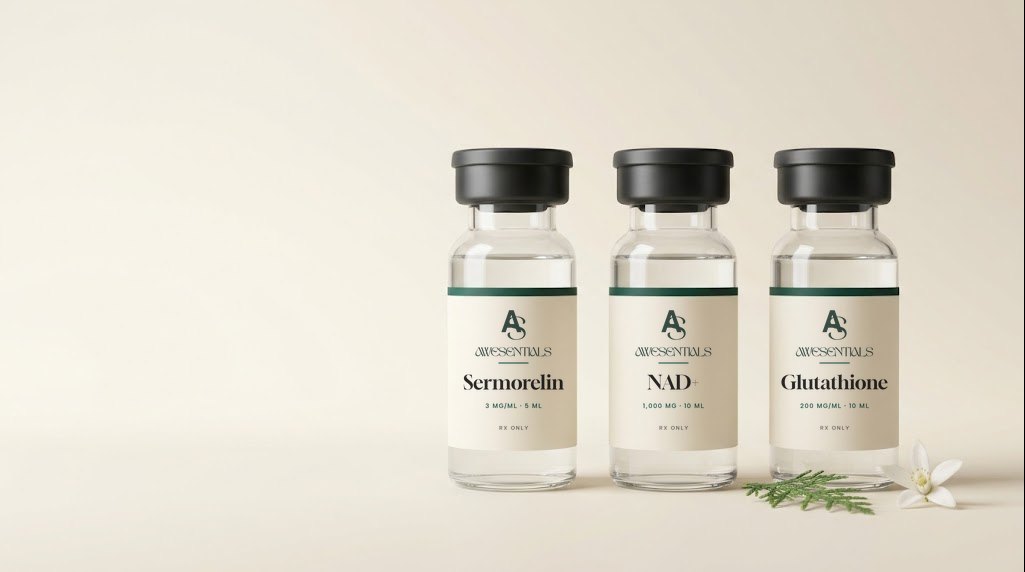 Awesentials prescription vials, illustrative packaging